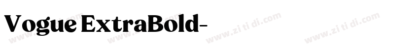Vogue ExtraBold字体转换